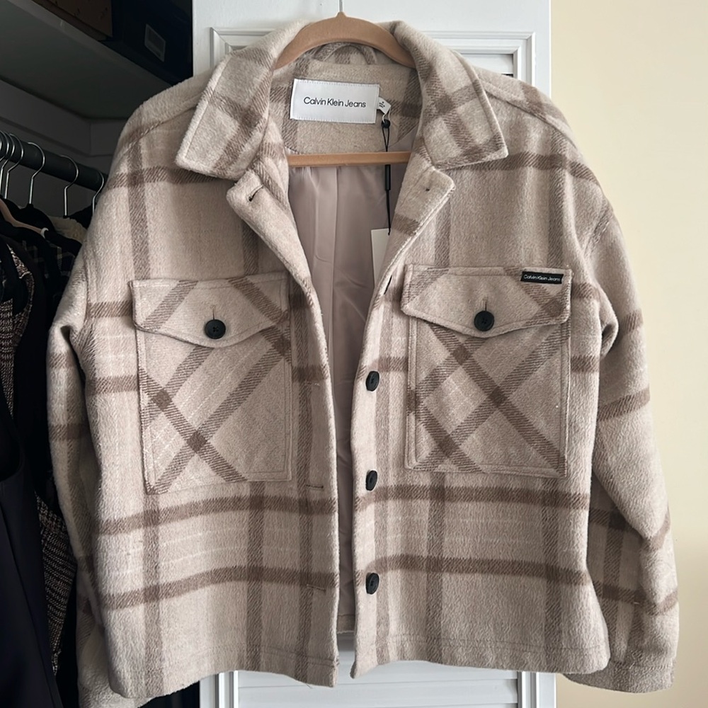 Calvin Klein Plaid Jacket